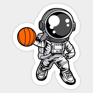 Astronaut Basketball Sticker